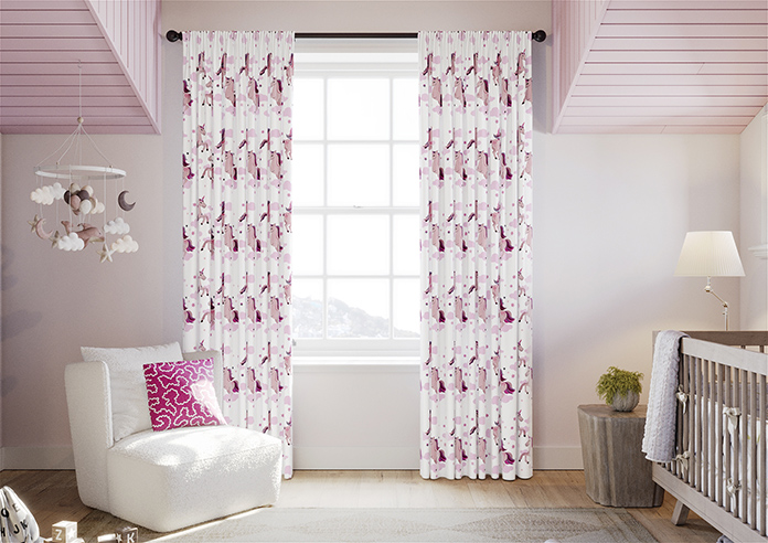 Unicorn Magic, Pink - Made to Measure Curtains - Image 3
